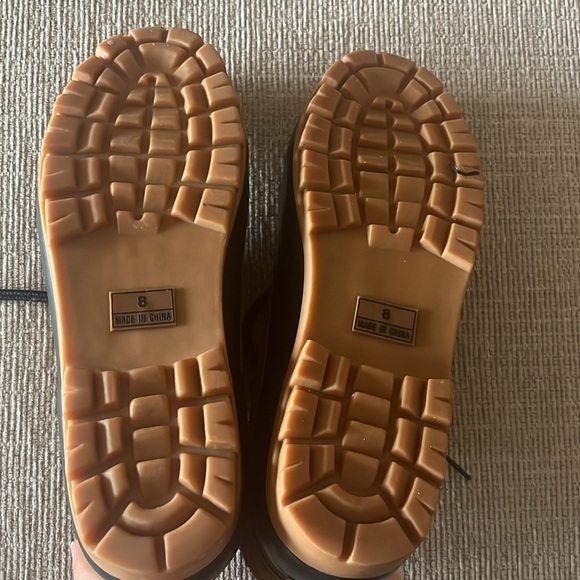 Vintage 2000s y2k Bay Area Traders Duck waterproof Shoes Rain Boots fleece lined - Picture 7 of 9